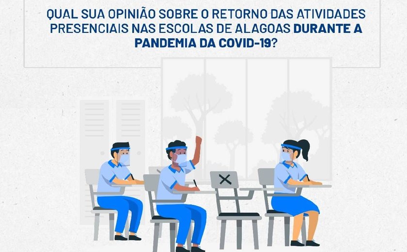 Comissão da OAB-AL lança pesquisa sobre retomada de atividades presenciais em escolas