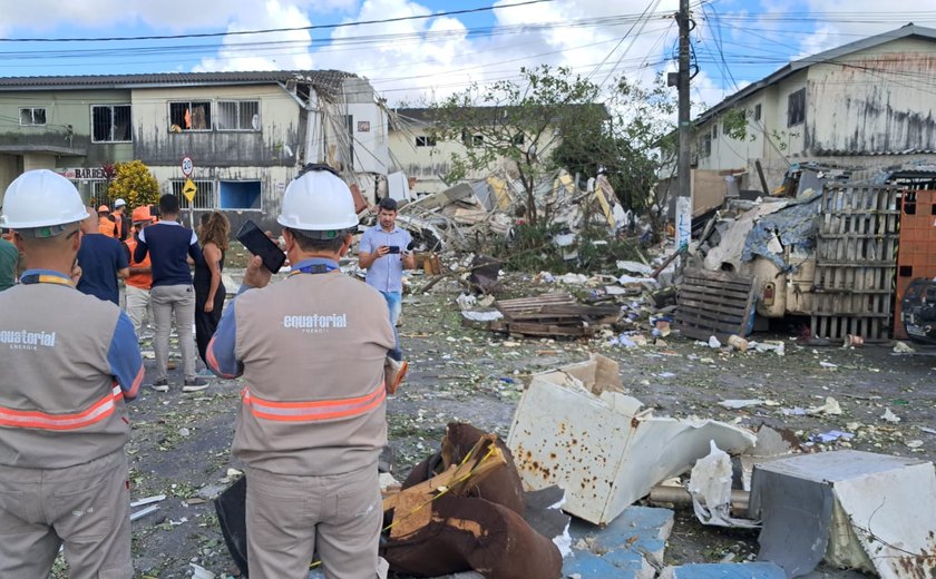 PC inicia investigação da explosão de prédio que causou a morte de três pessoas e deixou quatro feridos