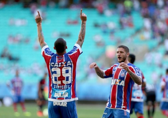 Bahia goleia Vitória na Fonte Nova e deixa a zona de rebaixamento