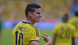 Colômbia vence Bolívia com gol de James Rodríguez