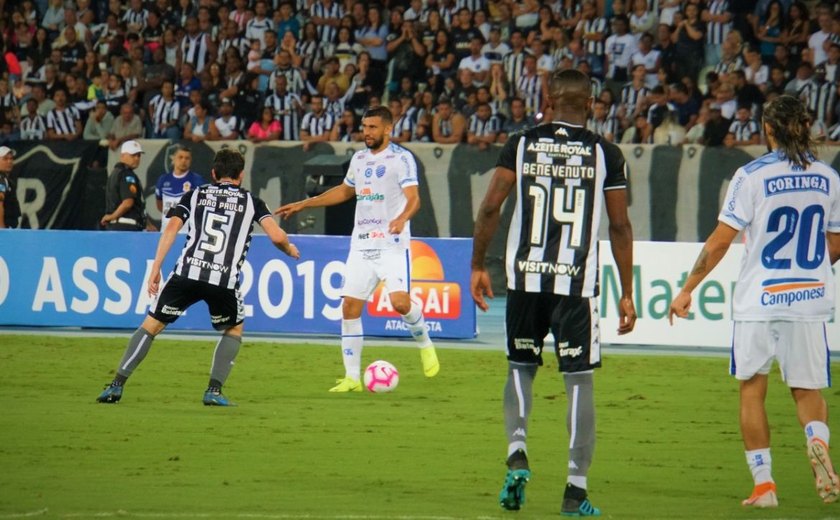 CSA perde para o Botafogo no Rio de Janeiro e se complica na tabela do Brasileirão