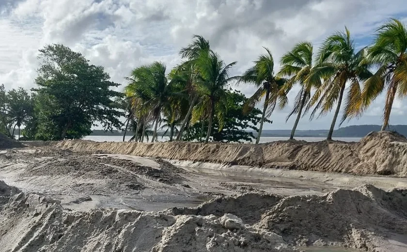 Prefeitura de Coqueiro Seco nega ilegalidade da retirada de areia
