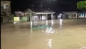 Rio Paraíba transborda e deixa Viçosa e outras cidades alagoanas alagadas