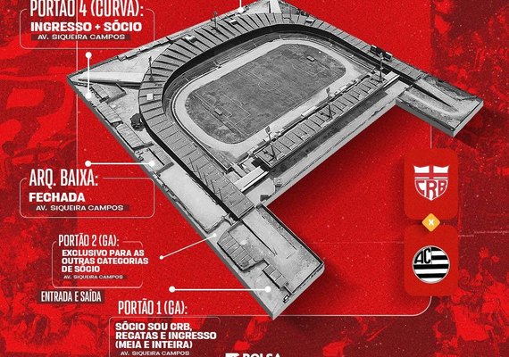 CRB inicia venda de ingressos para jogo contra o Athletic