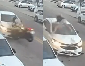 Batida entre moto e carro deixa motociclista ferido em Maceió
