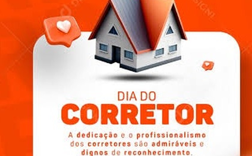 Dia do corretor será no próximo dia 27