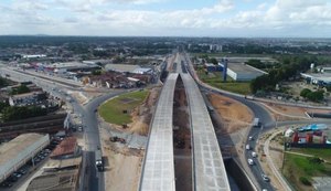 Com obras em fase final, começa a pavimentação do Viaduto da PRF em Maceió
