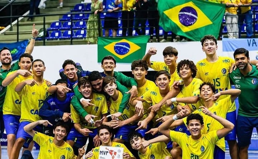 Atletas alagoanos conquistam medalhas pela Seleção Brasileira no Sul-Americano Sub-14 de Handebol
