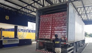 Carga de cerveja avaliada em mais de R$ 100 mil é apreendida sem nota fiscal