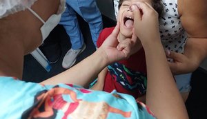 Campanha de vacinação contra a poliomielite encerra na próxima segunda-feira (31)