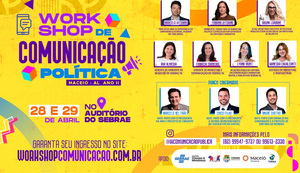 II edição do Workshop de Comunicação Política contará com palestra de uma das maiores referências do marketing político no Brasil