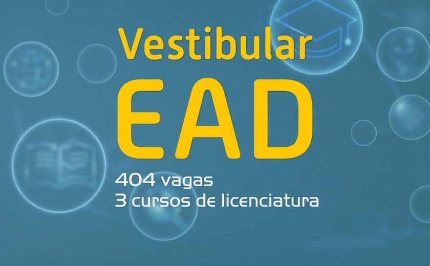 Ufal oferta 404 vagas para vestibular a distância em três cursos de licenciatura