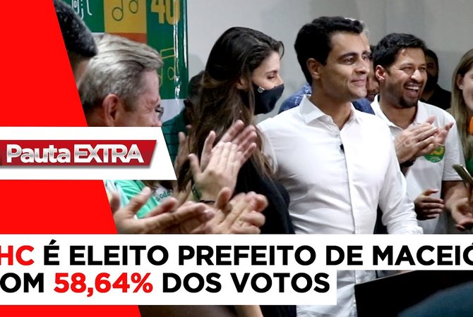 Pauta Extra - JHC é eleito prefeito de Maceió com 58,64% dos votos válidos