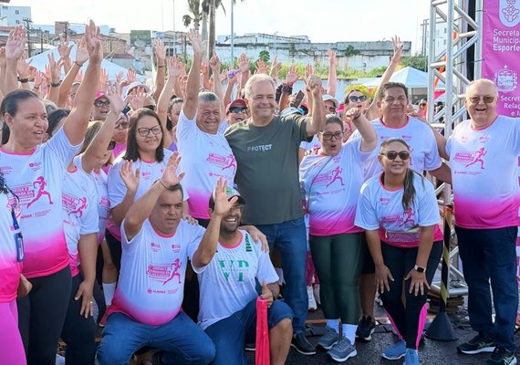 Deputado Silvio Camelo parabeniza prefeita Tia Júlia e secretário Julio Cezar pela 1ª corrida em homenagem às mulheres em Palmeira dos Índios