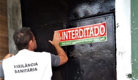 Vigilância Sanitária interdita estabelecimentos no bairro da Serraria