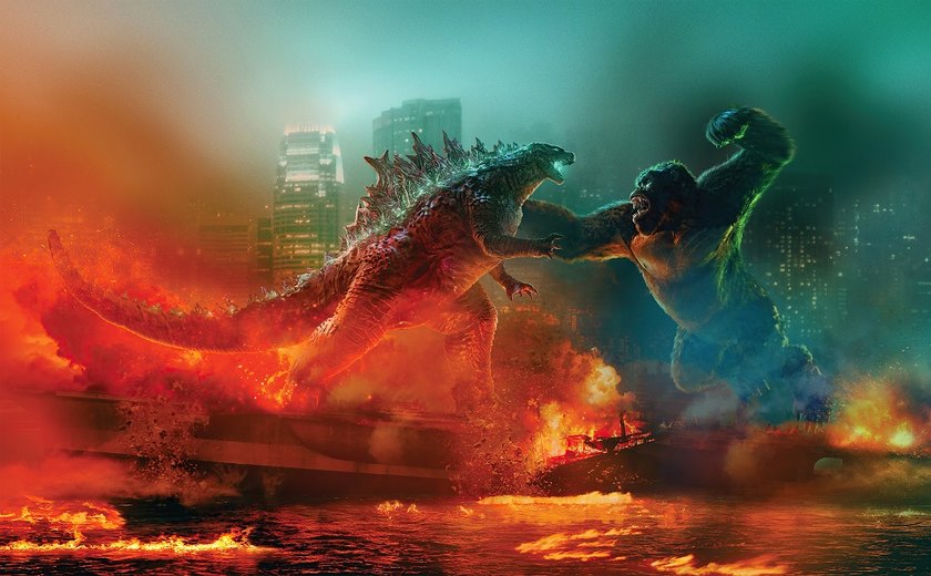 Sucesso! Godzilla e Kong brigam no topo da bilheteria brasileira