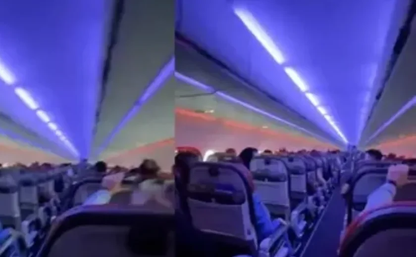 Avião tem forte turbulência após ser atingido por granizo ao decolar
