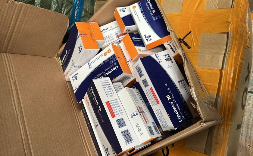 Carga irregular com medicamentos de emagrecimento é apreendida em Arapiraca