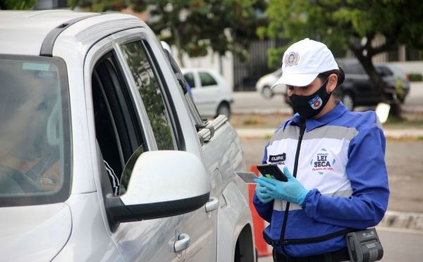 Com alto fluxo turístico, Detran/AL reforça operação Lei Seca neste Verão