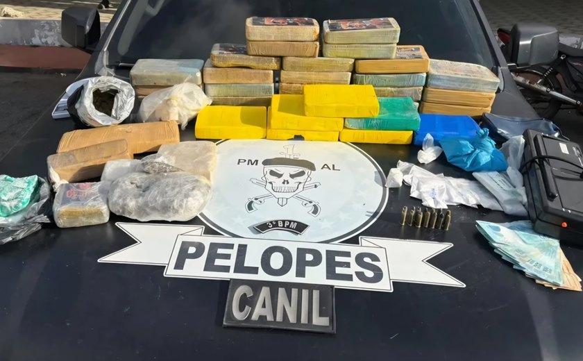 Polícia apreende mais de 60 quilos de drogas em Arapiraca