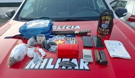 PM apreende quase 1,5 Kg de drogas em Maceió e Rio Largo; quatro foram presos