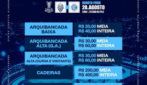Ingressos para semifinal entre CSA x Confiança já estão à venda
