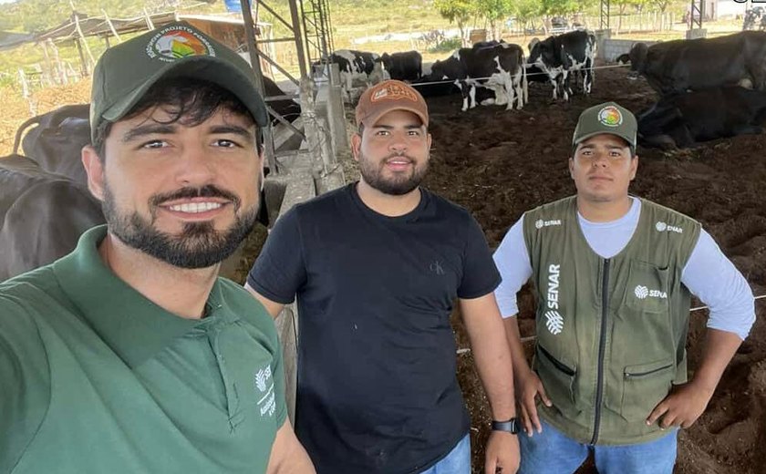Assistência técnica garante eficiência de resultados e dobra produção de leite em propriedade atendida pelo Senar Alagoas