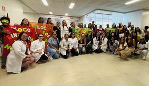 Bloquinho 'Concentra mas não Sai' em hospital mostra que saúde também se cuida com alegria