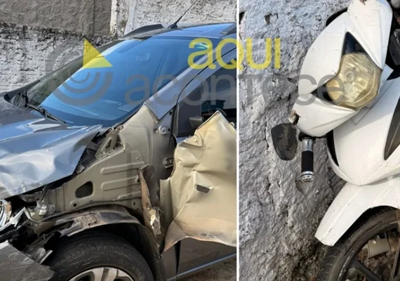 Homem morre em colisão entre cinquentinha e carro em Penedo