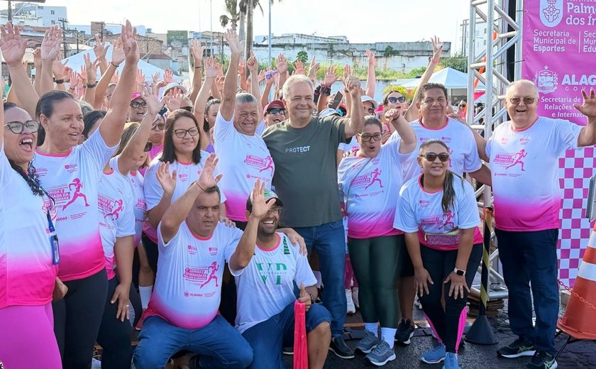 Deputado Silvio Camelo parabeniza prefeita Tia Júlia e secretário Julio Cezar pela 1ª corrida em homenagem às mulheres em Palmeira dos Índios