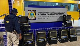 PRF apreende 7 máquinas caça-níqueis em São Miguel dos Campos