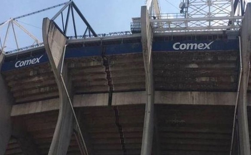 Terremoto no México deixa rachadura no lendário Estádio Azteca