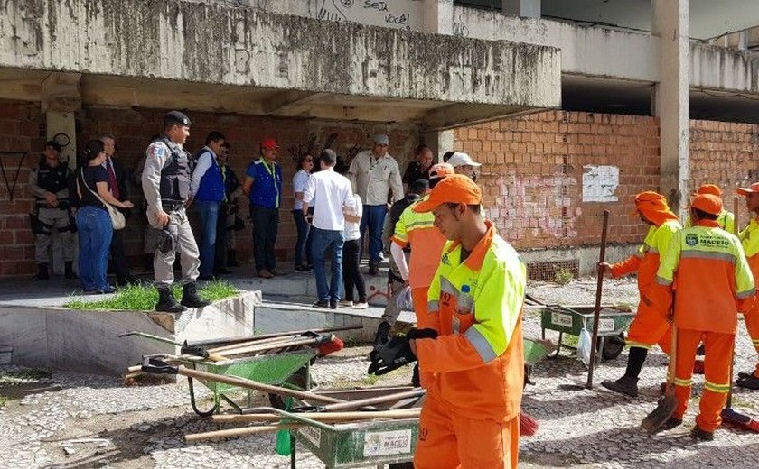 Varredura inspeciona prédios abandonados no Centro de Maceió