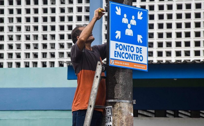 Com base em Plano de Contingência, pontos de apoio recebem identificação visual