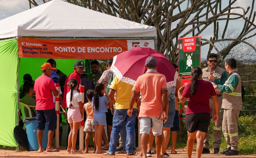 Simulado da Barragem em Craíbas atesta presença da população em sua 5ª edição