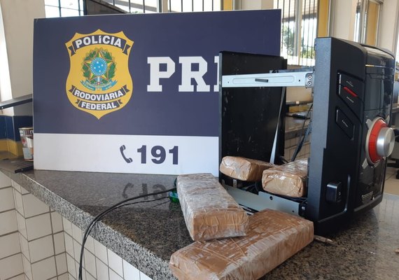 Ação conjunta da PRF e Canil do 3° BPM/AL apreende cerca de 3kg de maconha, na BR 101