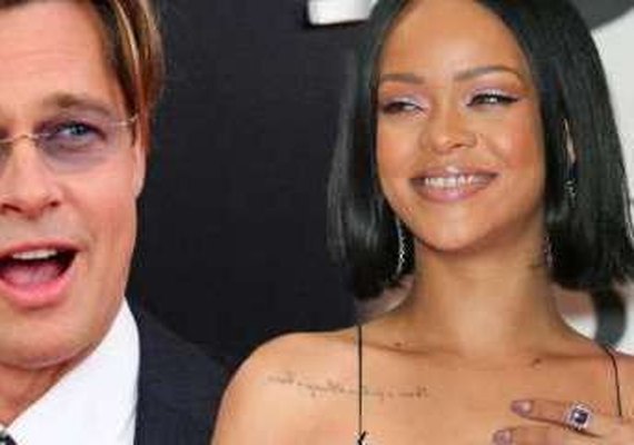 Cantora Rihanna está obcecada por Brad Pitt, diz revista norte-americana