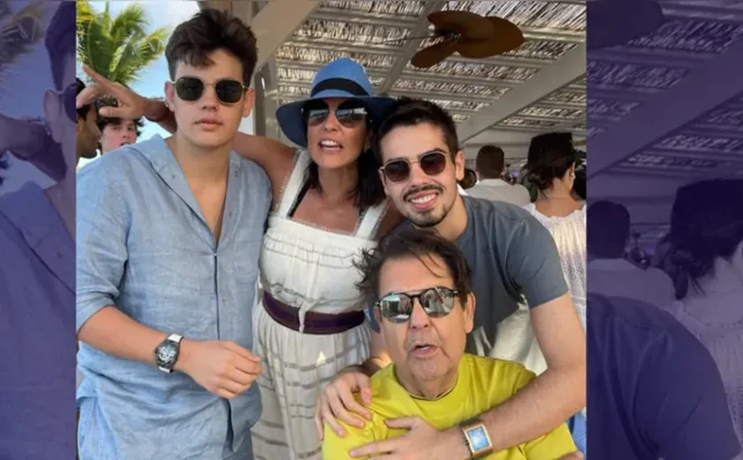 Apresentador Fausto Silva reaparece em foto rara com a família após anos difíceis de saúde