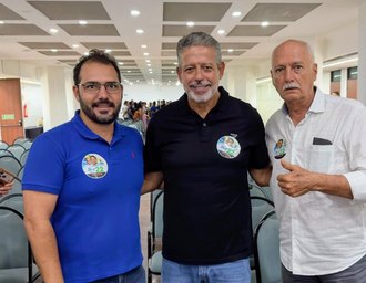 Prefeito e vice de Quebrangulo marcam presença em encontro com Arthur Lira e projetam forças para a reta final