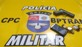 Jovem é detido após roubar utilizando simulacro de arma de fogo