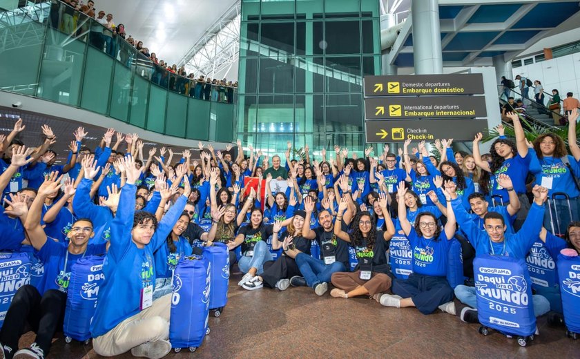 Estudantes alagoanos embarcam para intercâmbio na Inglaterra