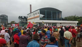 Movimentos fazem protesto nas terras da Usina Laginha