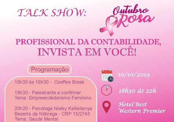 Comissão Estadual da Mulher Contabilista abre inscrições para talk show