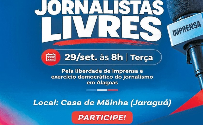 Jornalistas realizam ato em defesa da liberdade e contra judicialização