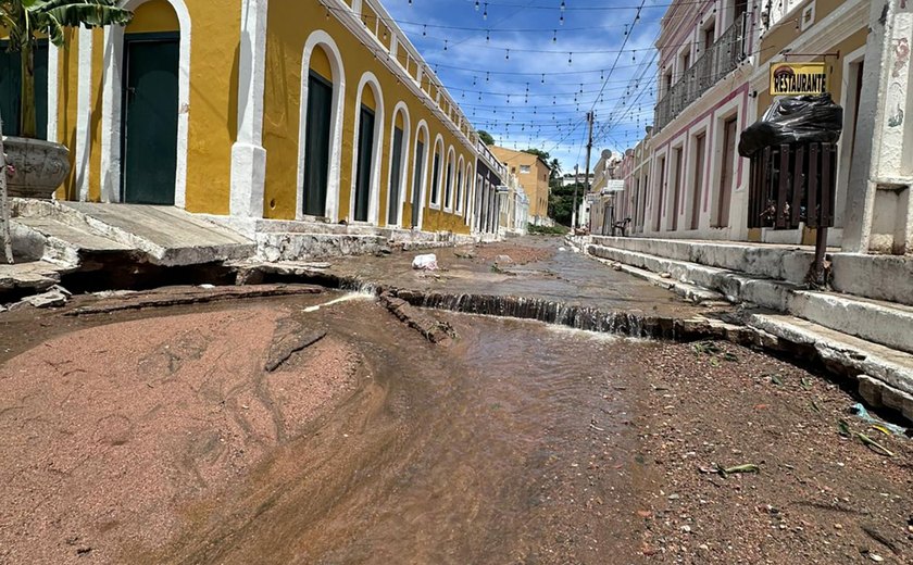 Centro Histórico de Piranhas reabre apenas na quinta após temporal