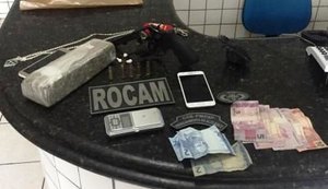 Casal é detido em São Miguel dos Campos com arma e drogas