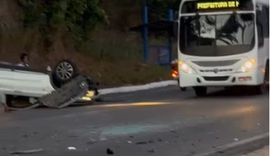 Colisão entre carro e caminhão deixa dois feridos na BR-316, em Satuba