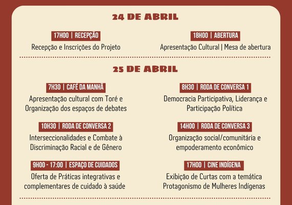 Fortalecimento do protagonismo e liderança de mulheres indígenas tem programação em São Sebastião