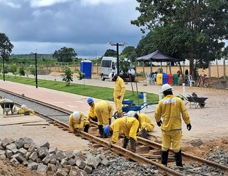 Obras do VLT avançam em Arapiraca