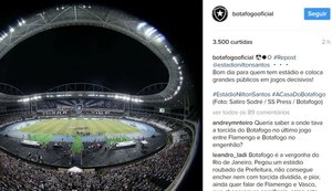 Em rede social, Botafogo provoca rivais cariocas que não possuem estádio